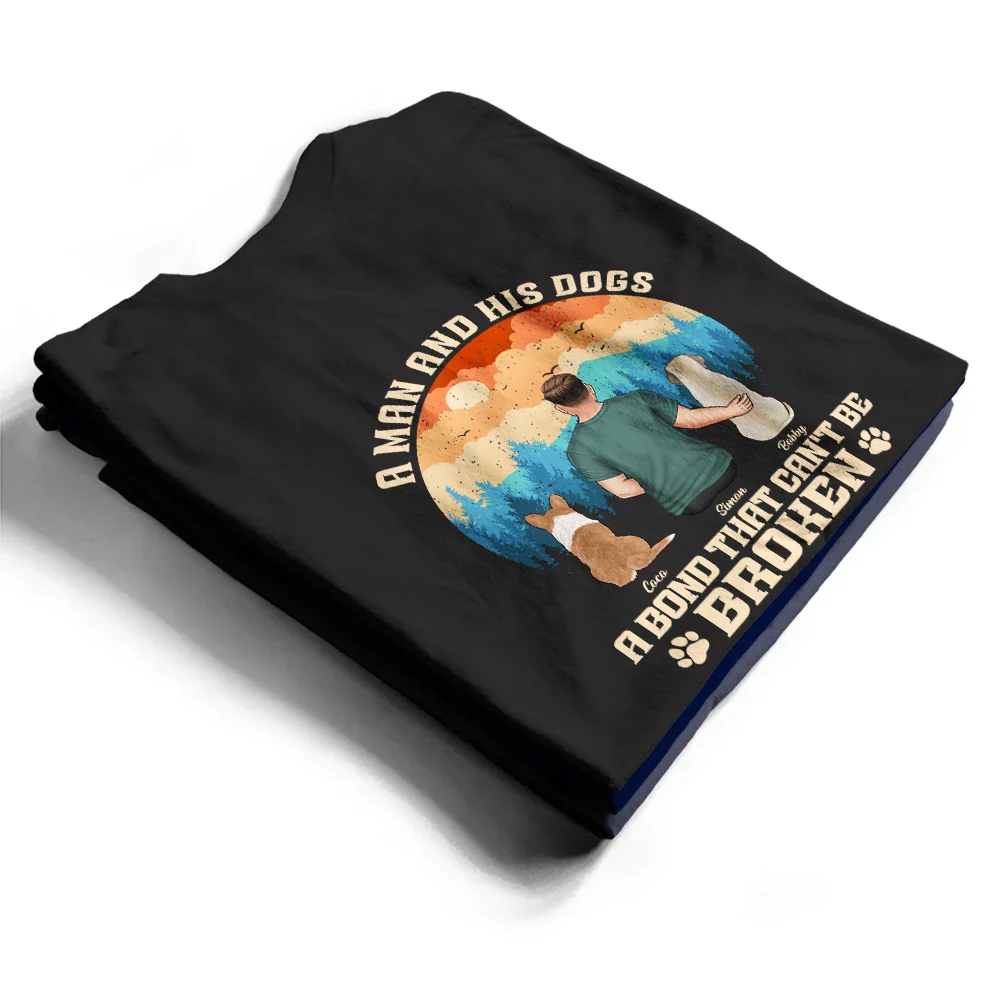 A Man And His Dog - Personalized T Shirt - Image 2