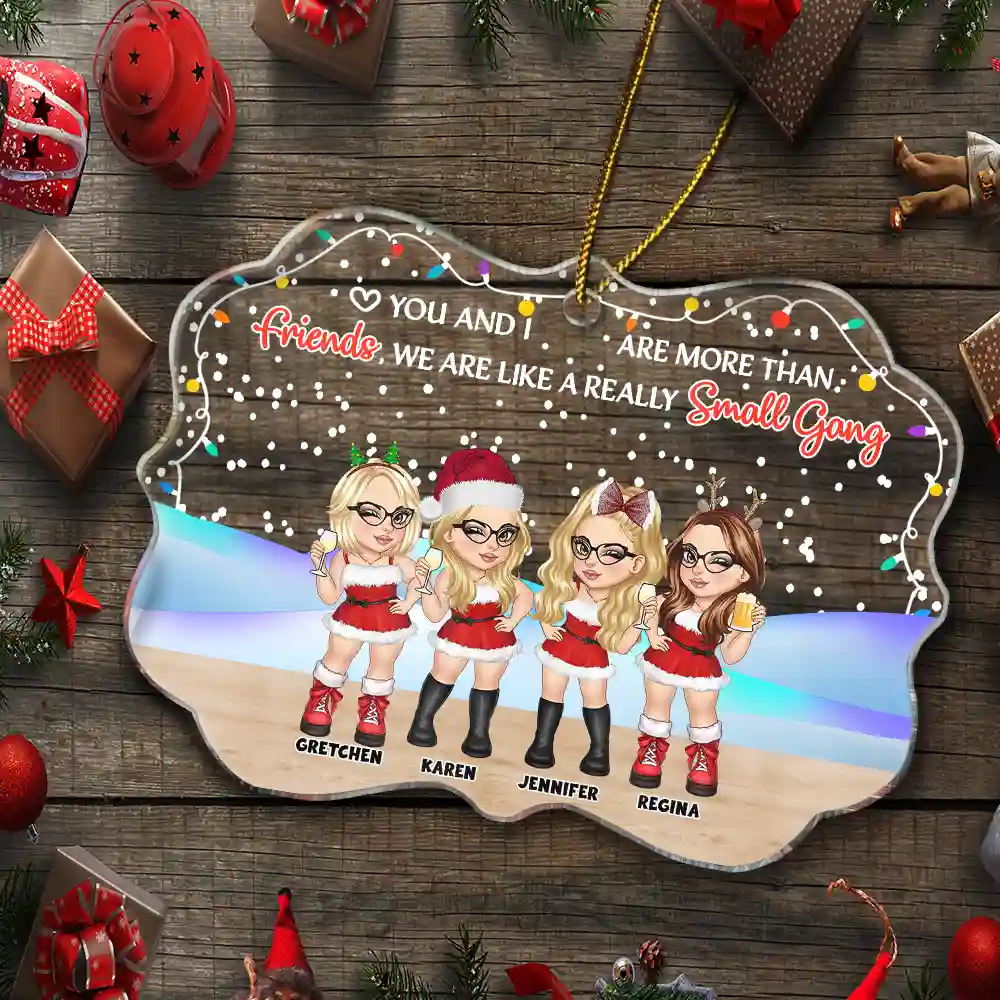 A Really Small Gang - Personalized Medallion Acrylic Ornament - Image 5