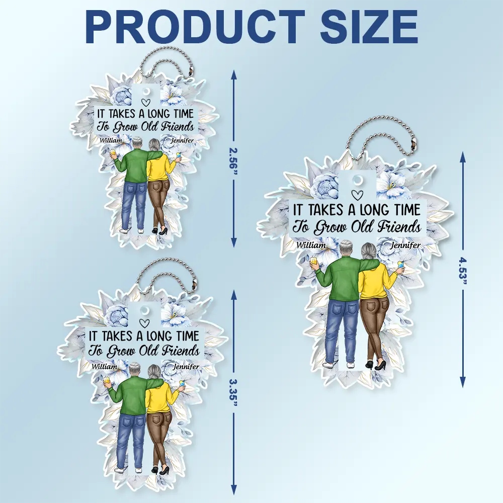 A Sister Is God's Way Of Making Sure We Never Walk Alone - Personalized Acrylic Car Hanger - Image 4