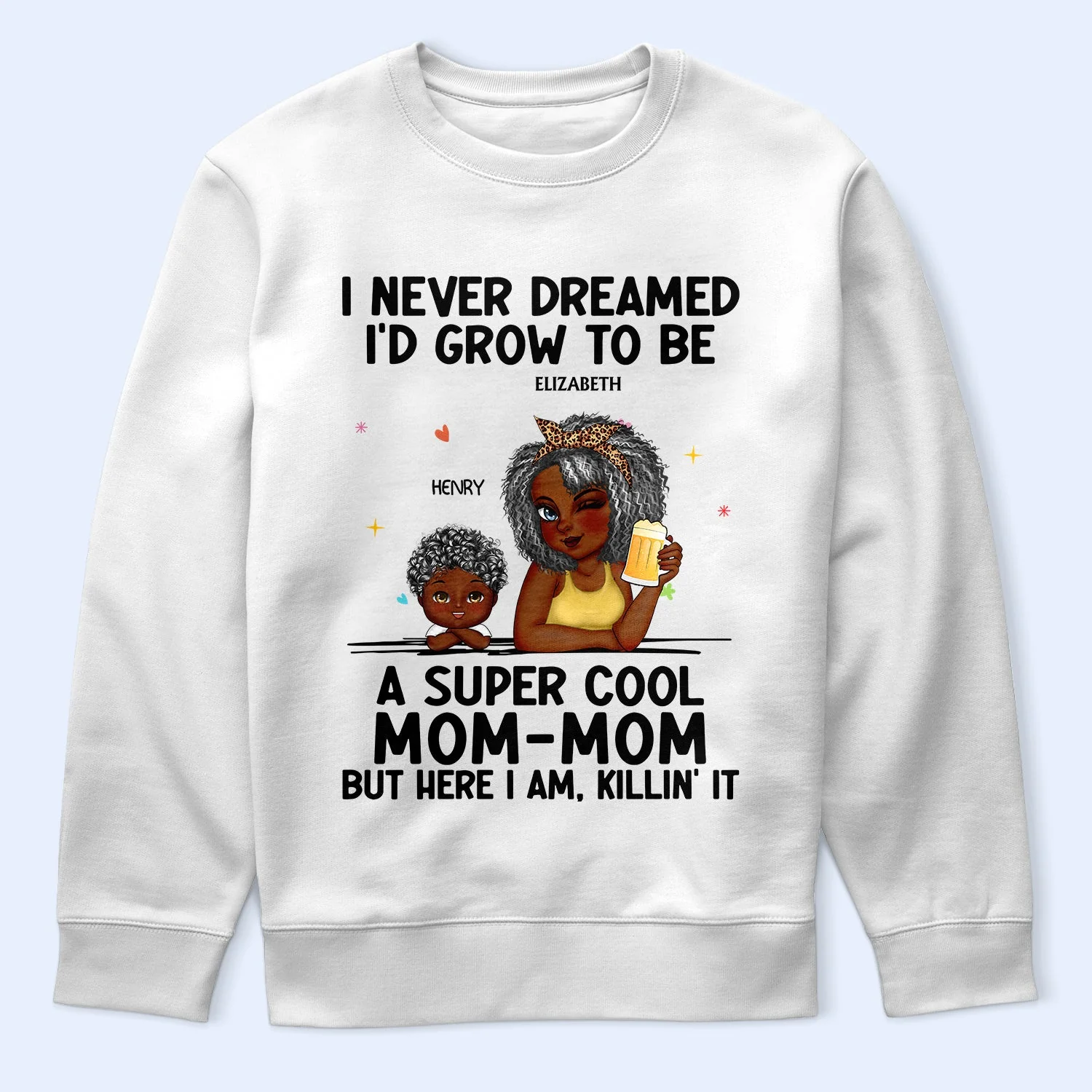 A Super Cool Grandma - Funny Gift For Grandma, Mom, Nana, Gigi - Personalized T Shirt - Image 5