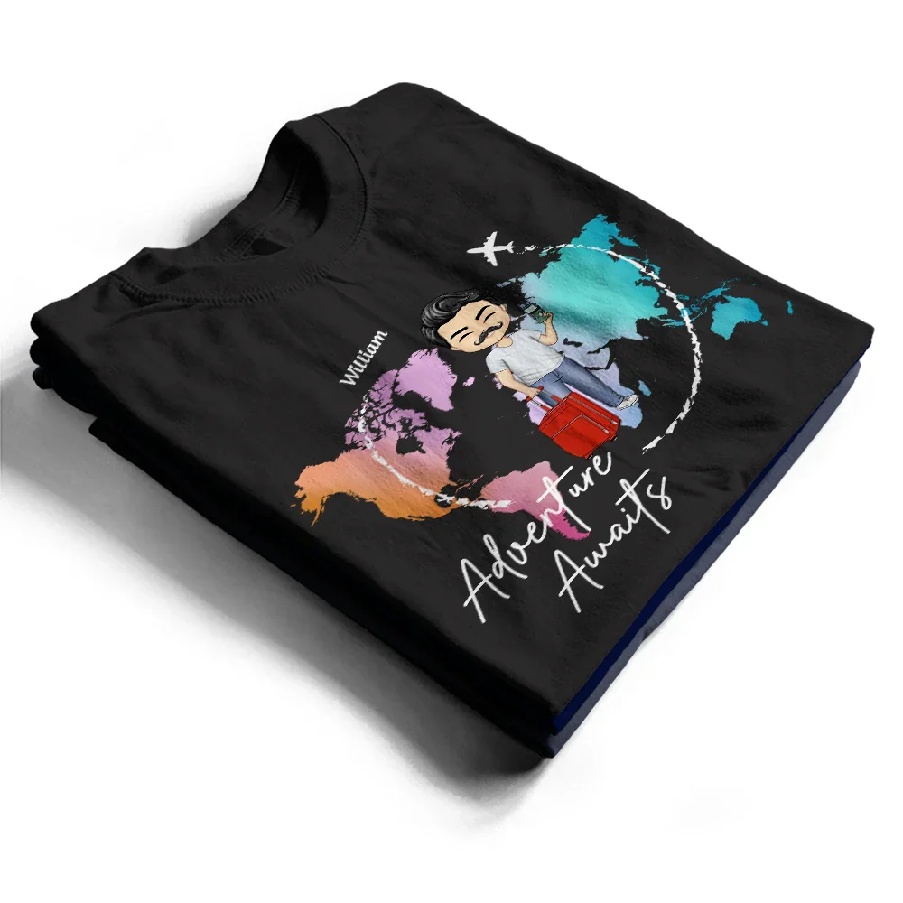 Adventure Awaits - Personalized T Shirt - Image 2
