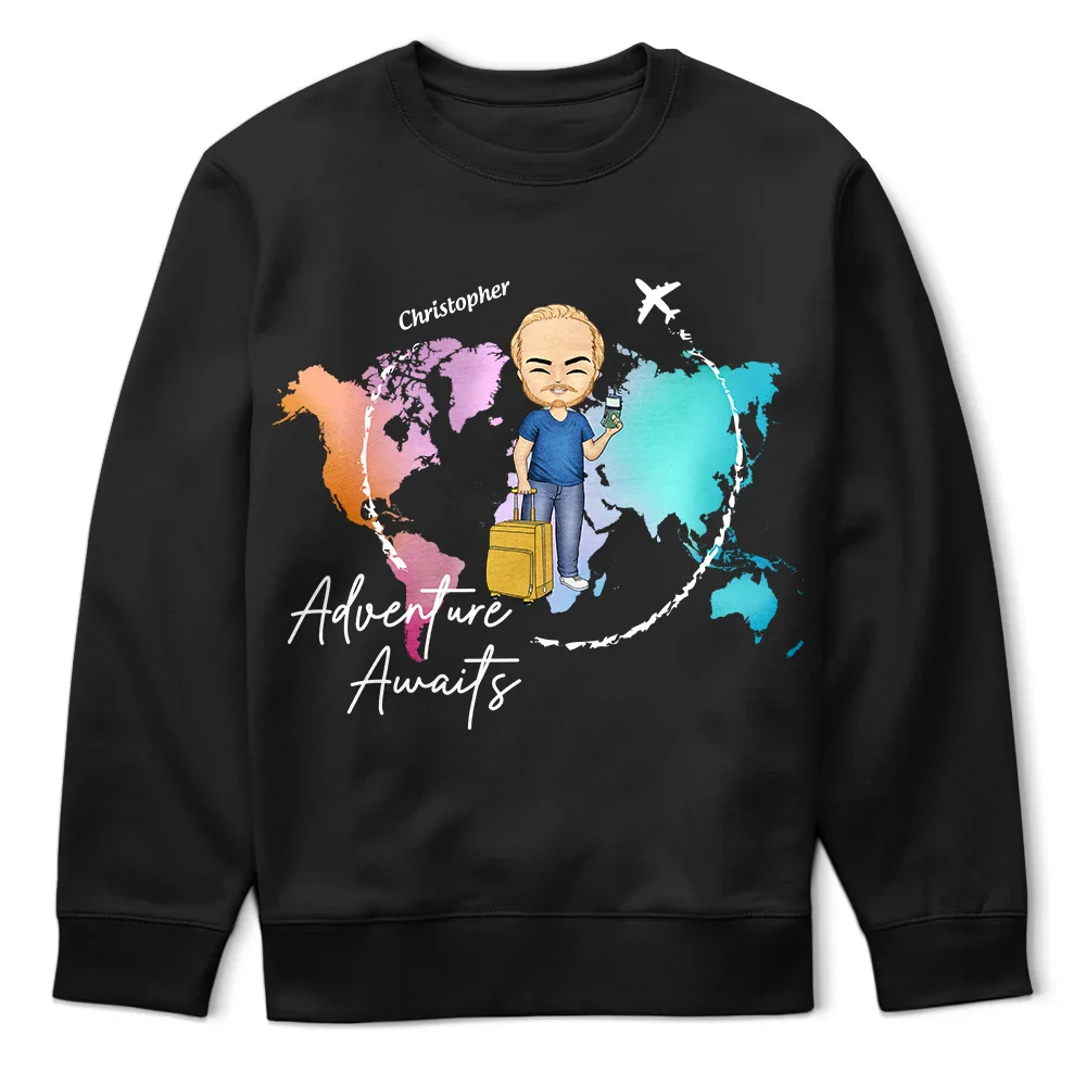 Adventure Awaits - Personalized T Shirt - Image 5