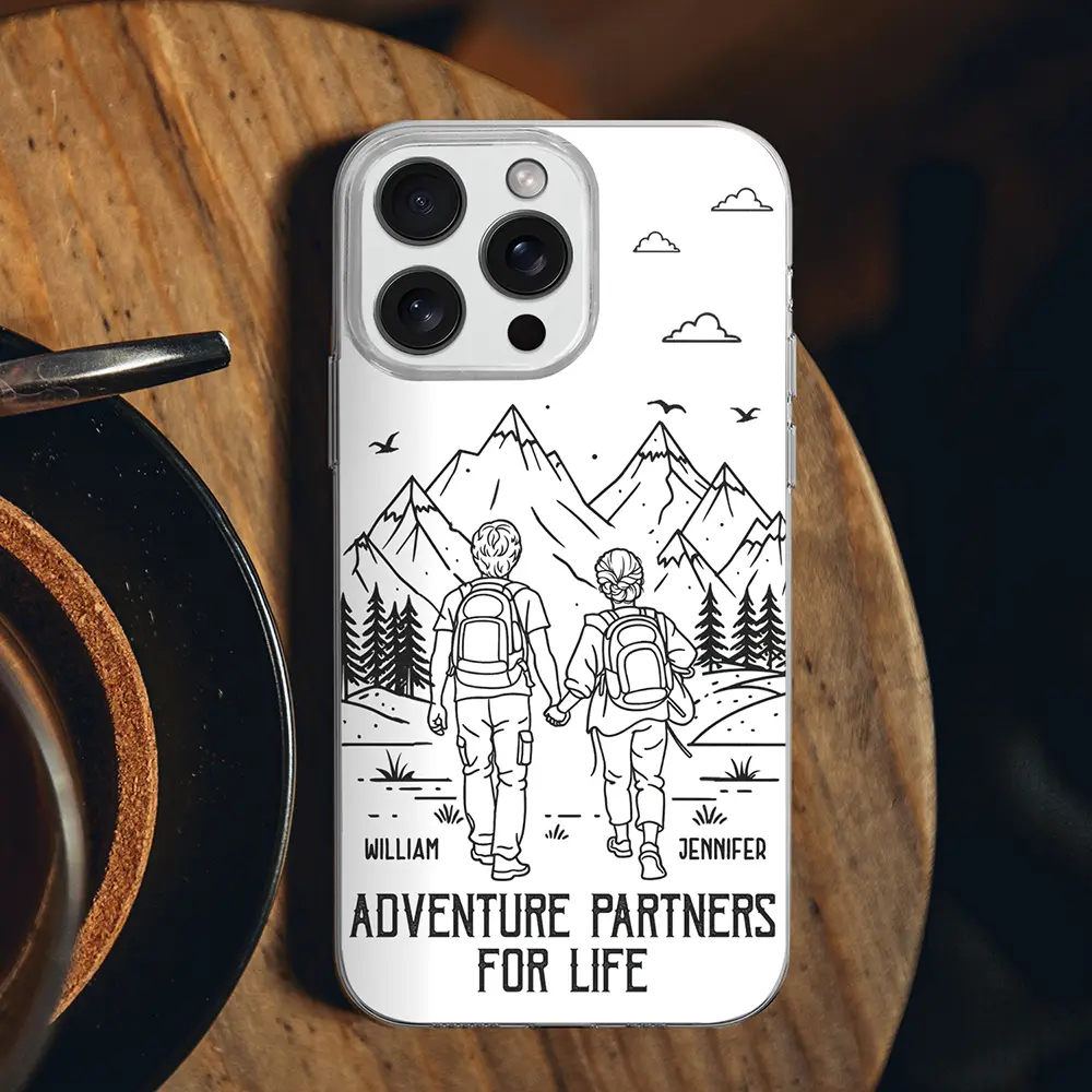 Adventure Partners For Life - Personalized Clear Phone Case