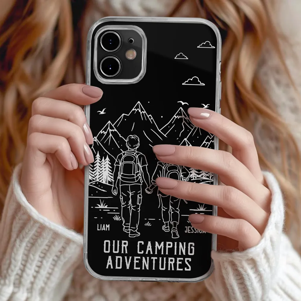 Adventure Partners For Life - Personalized Clear Phone Case - Image 2