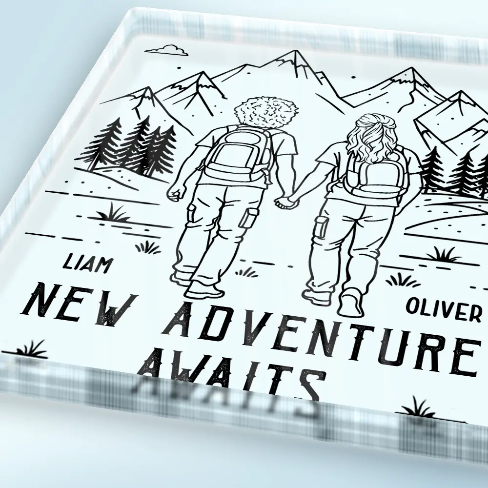 Adventure Partners For Life - Personalized Custom Shaped Acrylic Plaque - Image 3