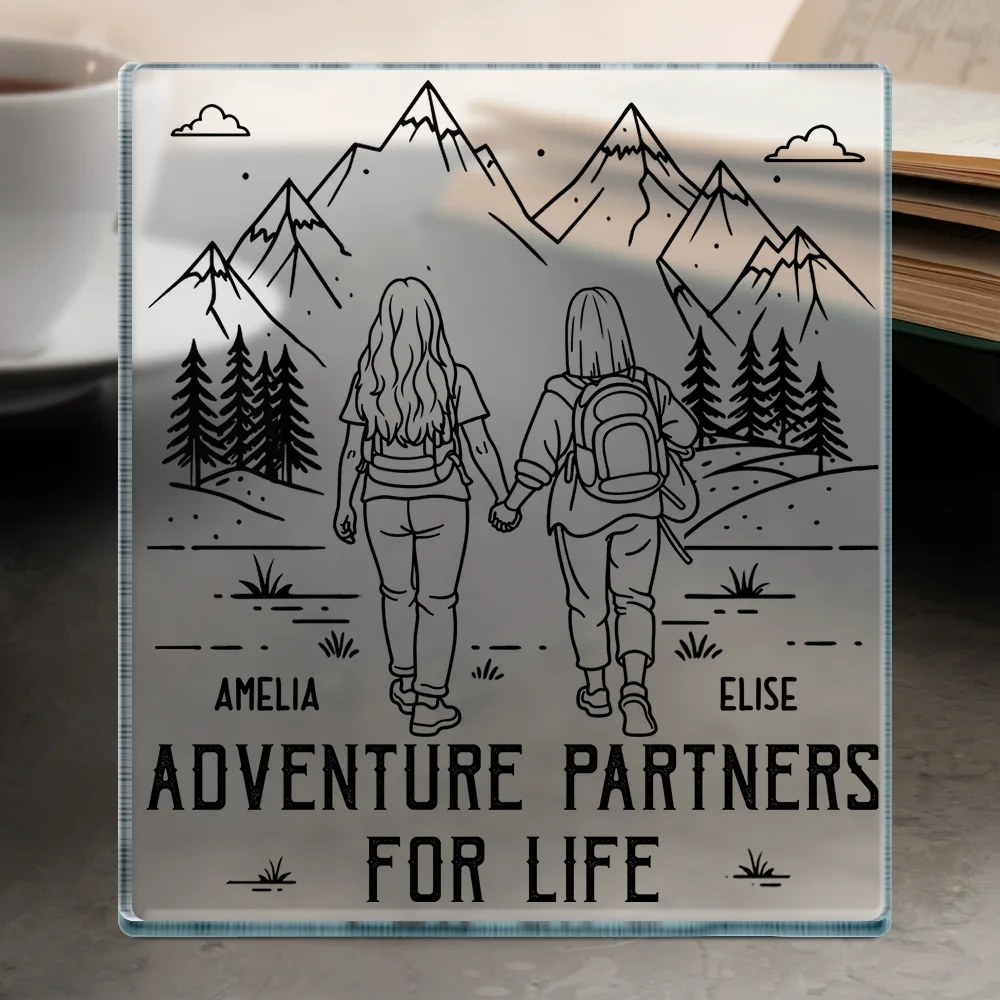 Adventure Partners For Life - Personalized Custom Shaped Acrylic Plaque - Image 4