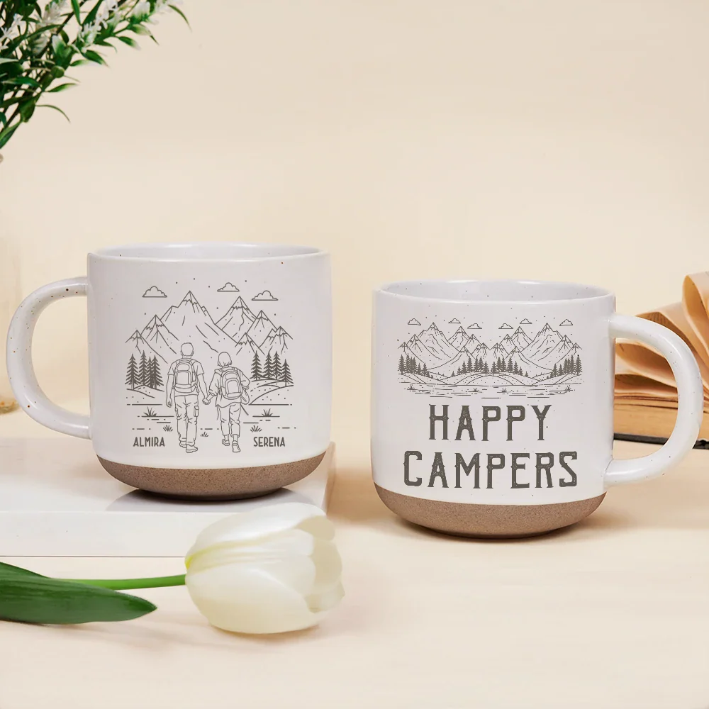 Adventure Partners For Life - Personalized Pottery Mug - Image 2