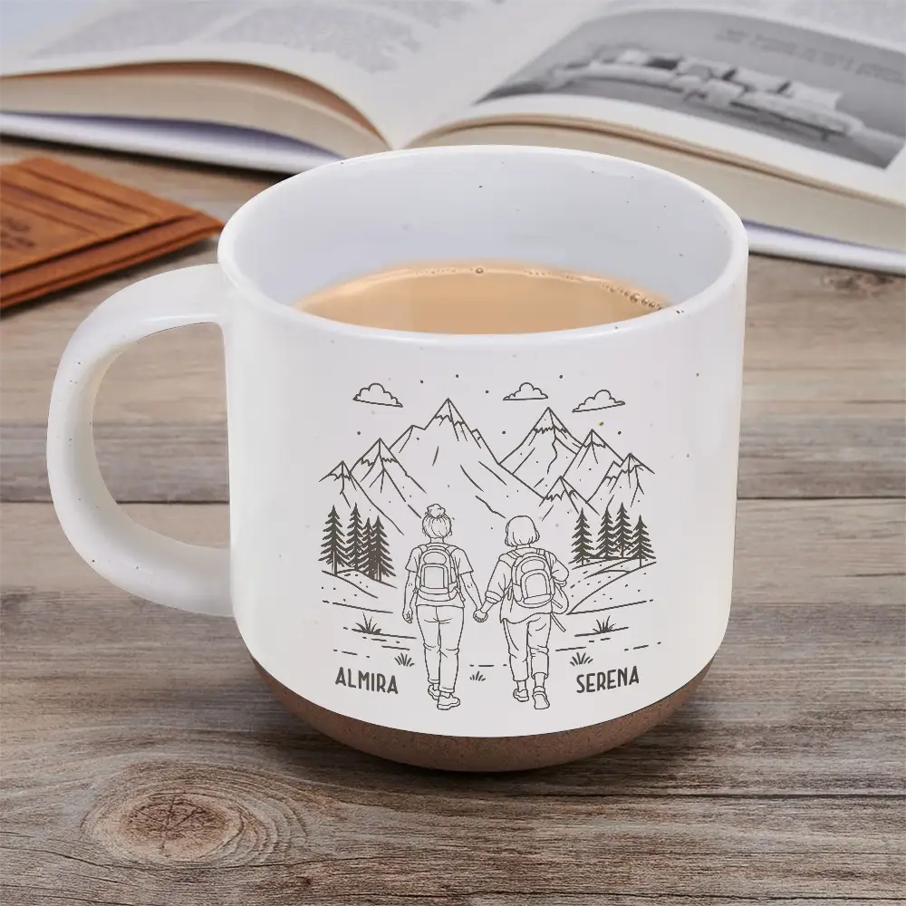 Adventure Partners For Life - Personalized Pottery Mug - Image 5