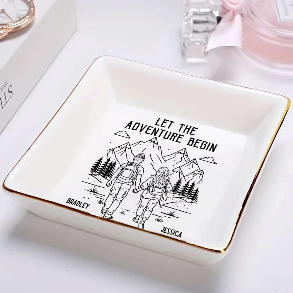 Adventure Partners For Life - Personalized Ring Dish - Image 2
