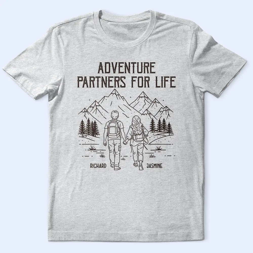 Adventure Partners For Life - Personalized T Shirt - Image 2