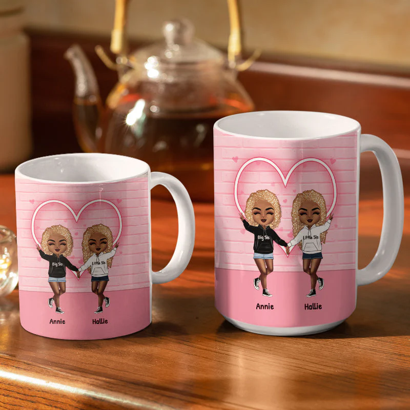 After I Finish Laughing - Gift For Sisters - Personalized Custom White Edge-to-Edge Mug - Image 3