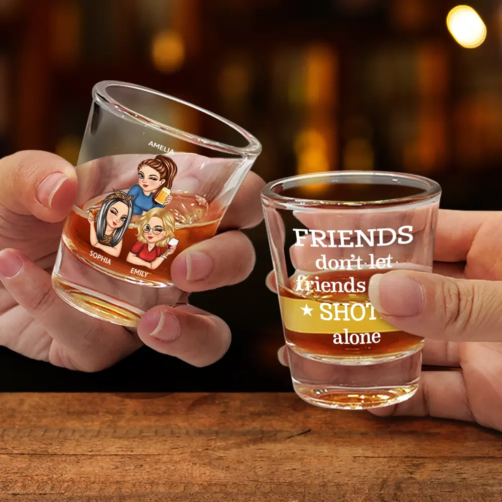 Alcohol Won't Solve Your Problems But It Is Worth A Shot - Personalized Shot Glass - Image 2