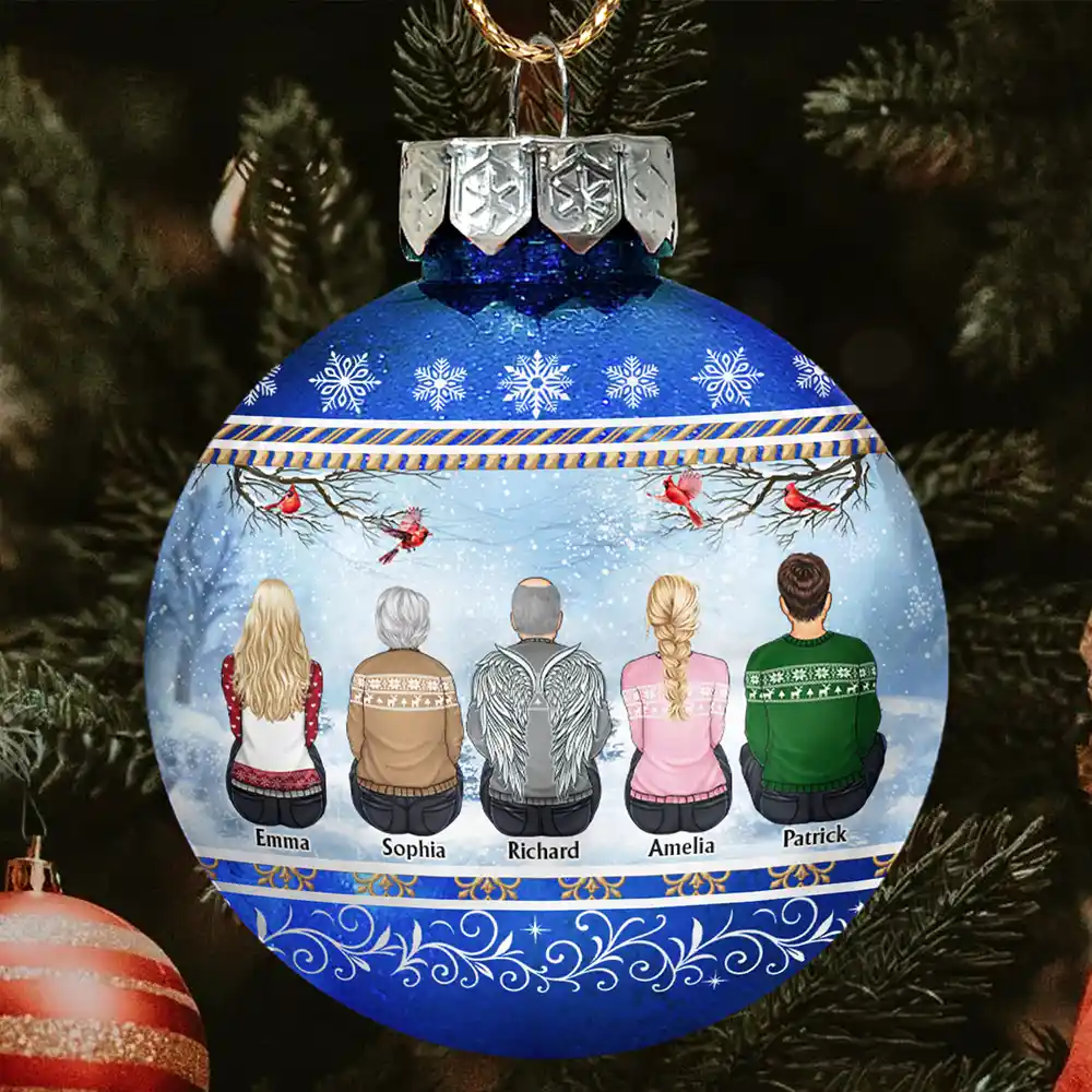 All Hearts Come Home For Christmas - Personalized Ball Ornament - Image 2