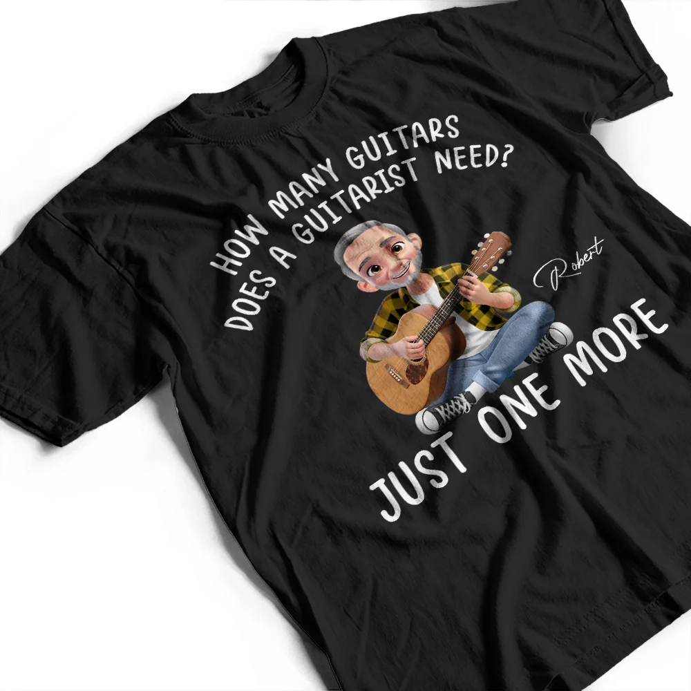 All I Need Is This Guitar 3D Effect - Personalized T Shirt - Image 3