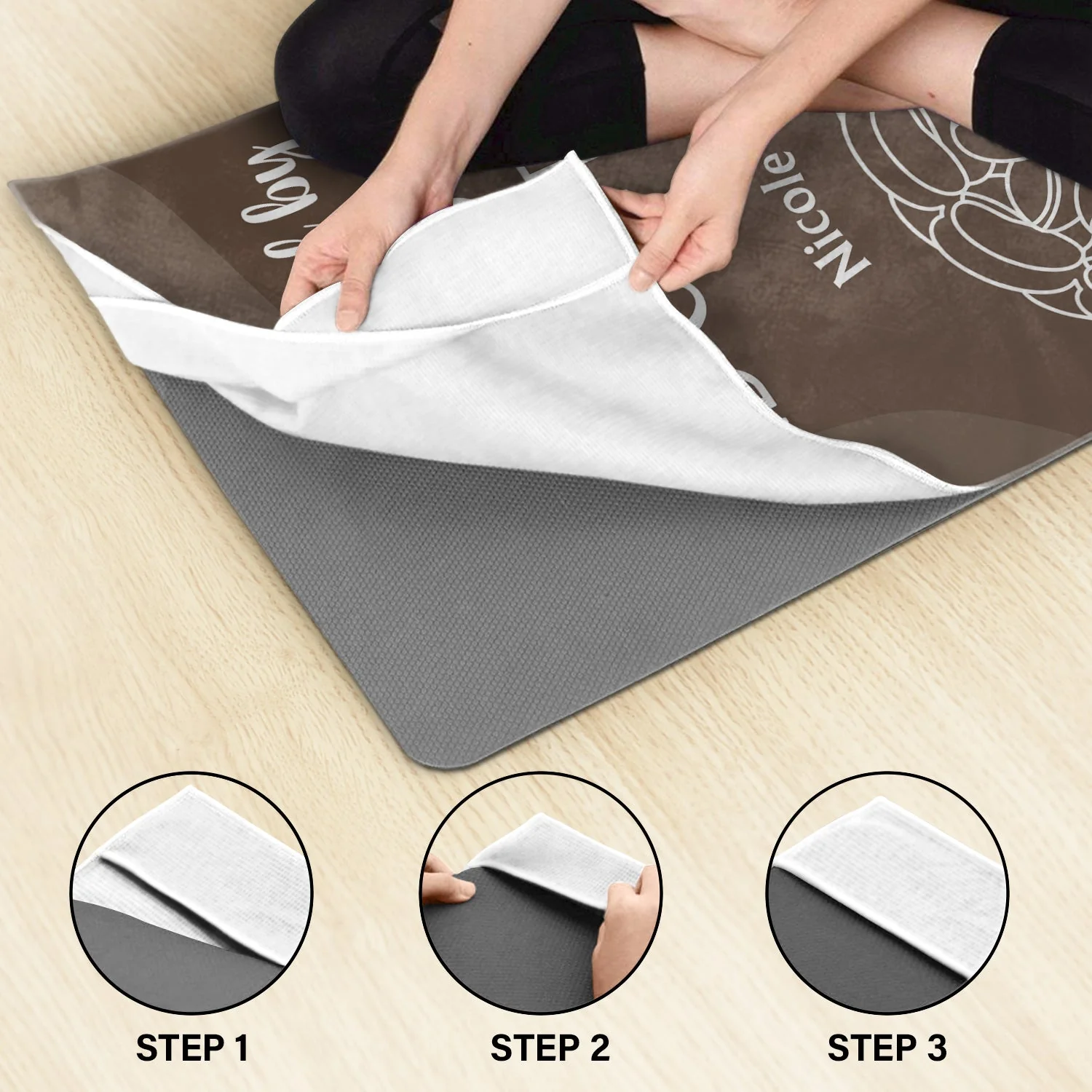 All I Need - Yoga Gift For Dog Mom - Personalized Yoga Towel - Image 4