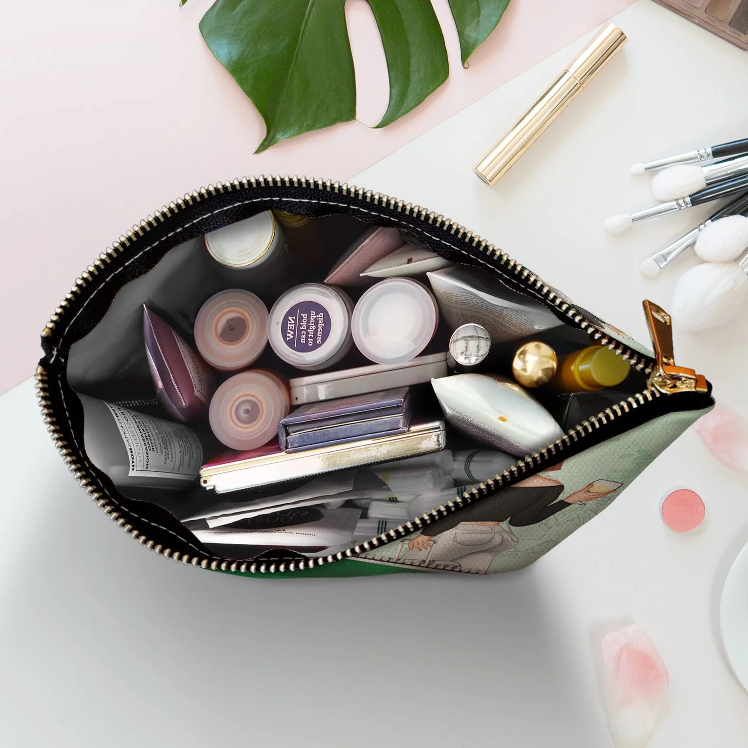 All My Travel Crap - Funny Gift For Traveling Lovers, Travelers, Women - Personalized Cosmetic Bag - Image 5