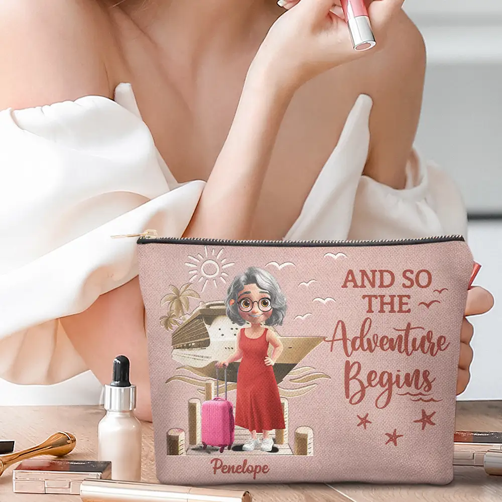 All My Travel Crap - Personalized Cosmetic Bag - Image 2