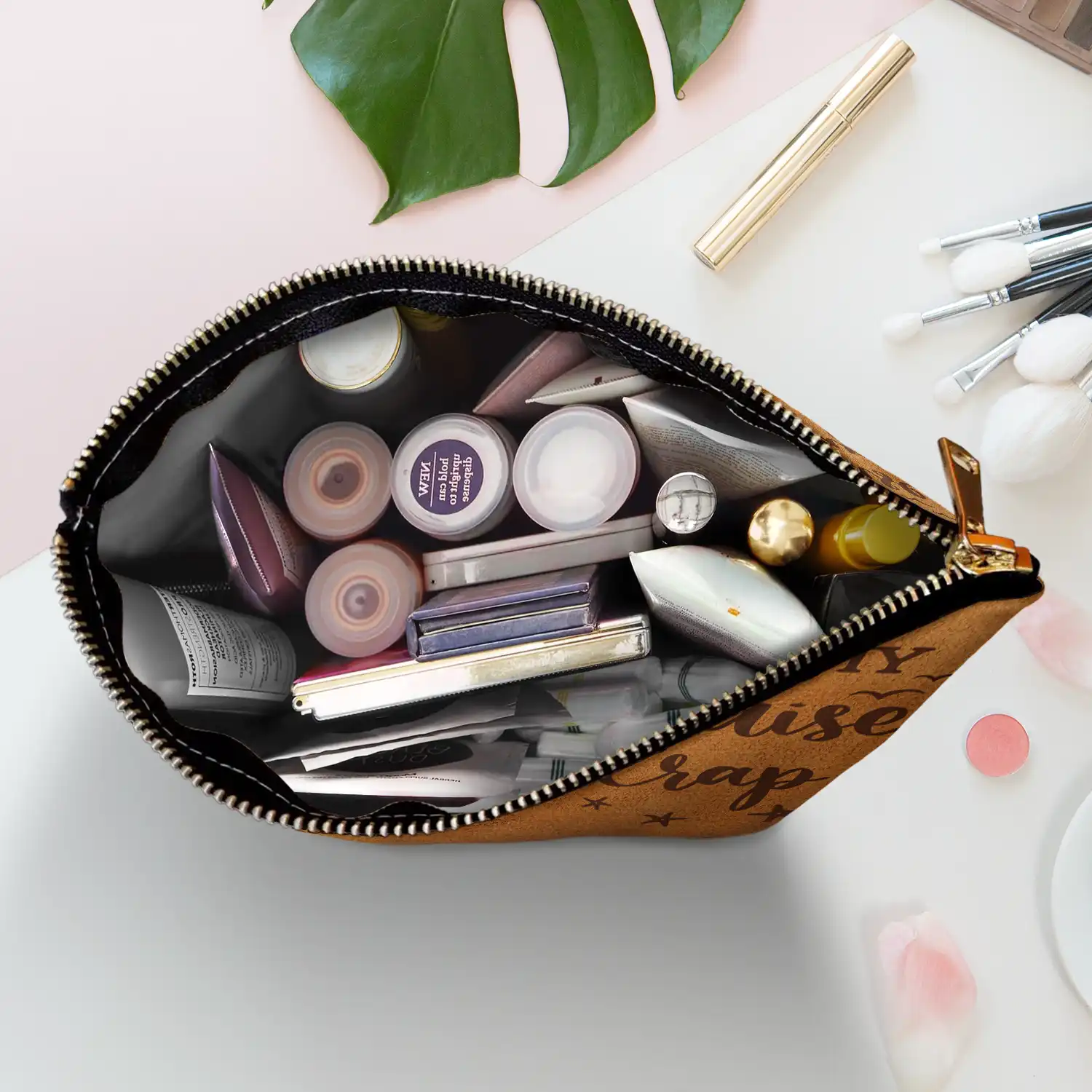 All My Travel Crap - Personalized Cosmetic Bag - Image 5