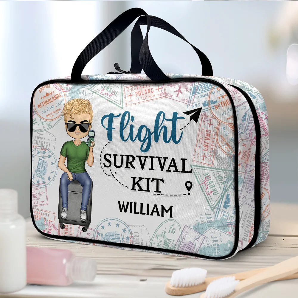 All My Travel Stuff - Personalized Toiletry Bag - Image 2