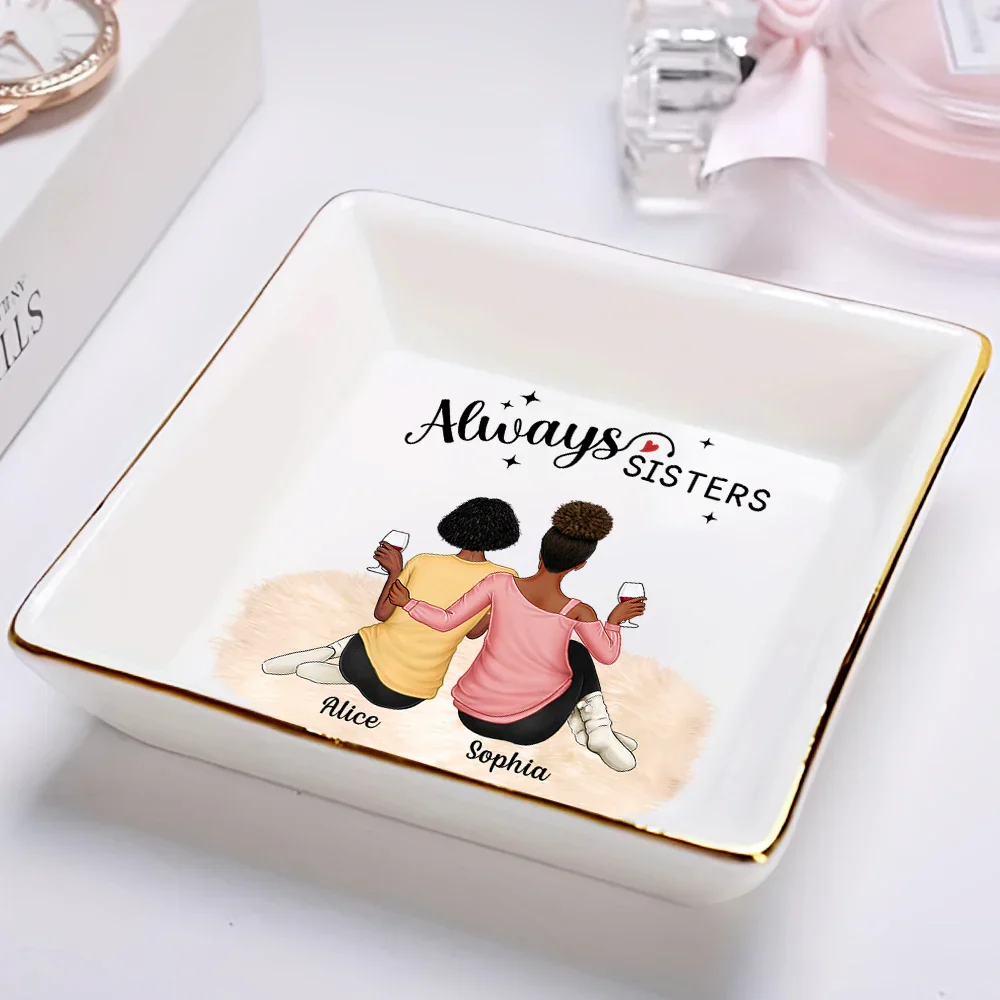 Always Besties - Personalized Ring Dish - Image 2