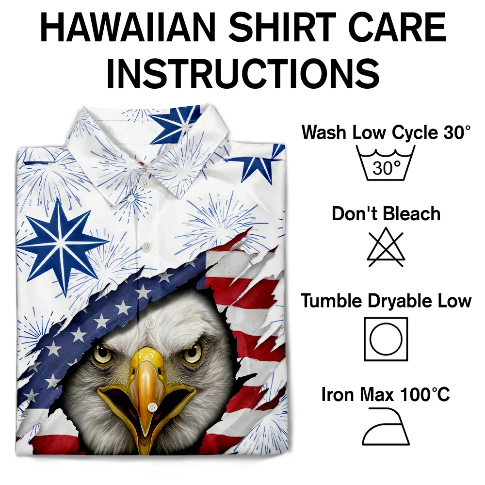 America 250 Years Patriotic Eagle Breaks Free - Hawaiian Shirt - Image 7
