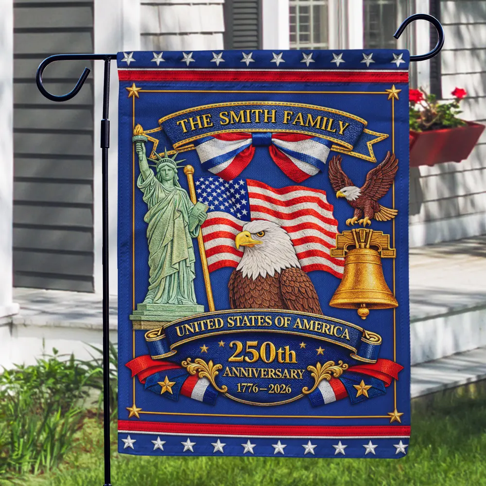 America 250th Anniversary Family - Personalized Flag - Image 3
