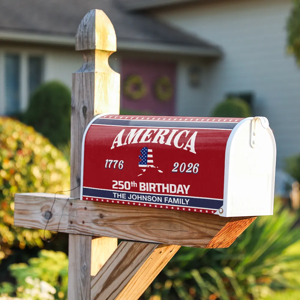 America 250th Anniversary US Semiquincentennial Birthday - Personalized Mailbox Cover - Image 3