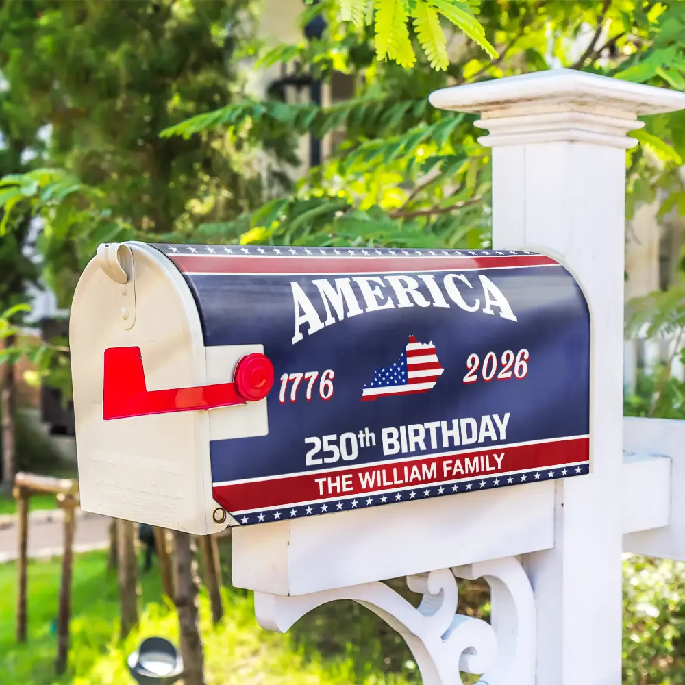 America 250th Anniversary US Semiquincentennial Birthday - Personalized Mailbox Cover - Image 4