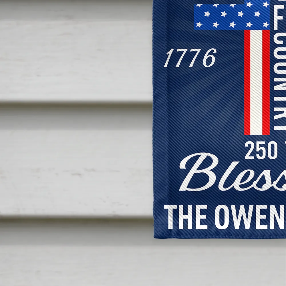 America God Family Country 250 Years Of Blessing - Personalized Flag - Image 4
