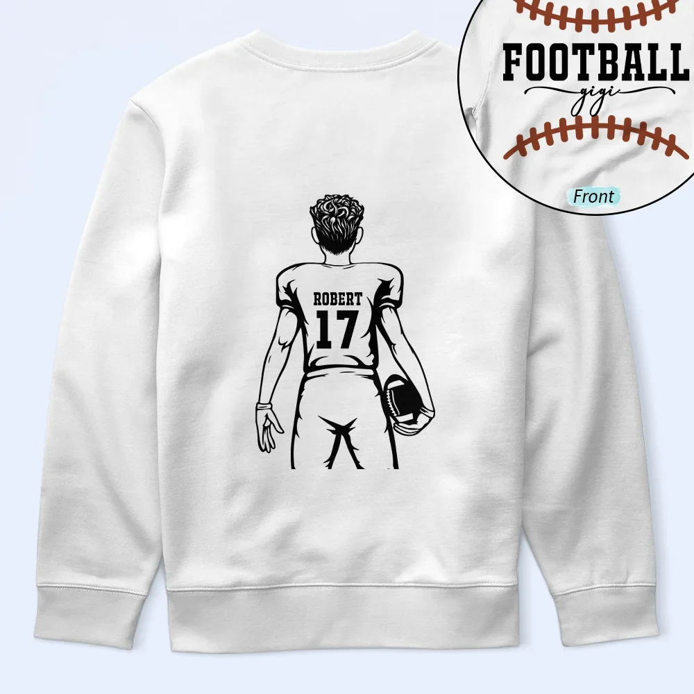 American Football Mom - Personalized T Shirt - Image 6