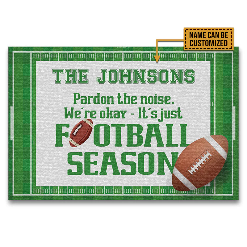 American Football Pardon The Noise Custom Doormat, Football Season, Home Decor, Outdoor Decor - Image 5