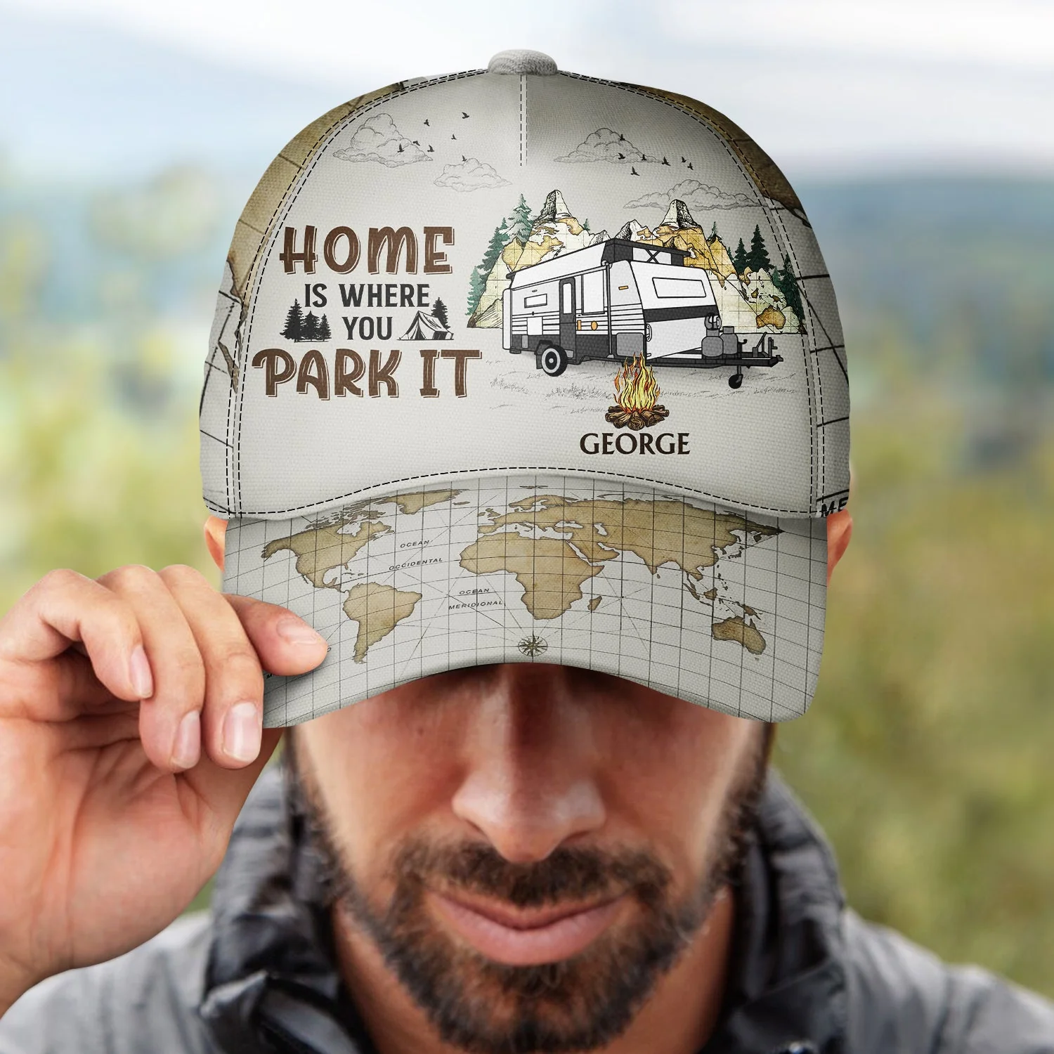 And Into The Forest I Go To - Gift For Camping Lovers - Personalized Classic Cap - Image 4