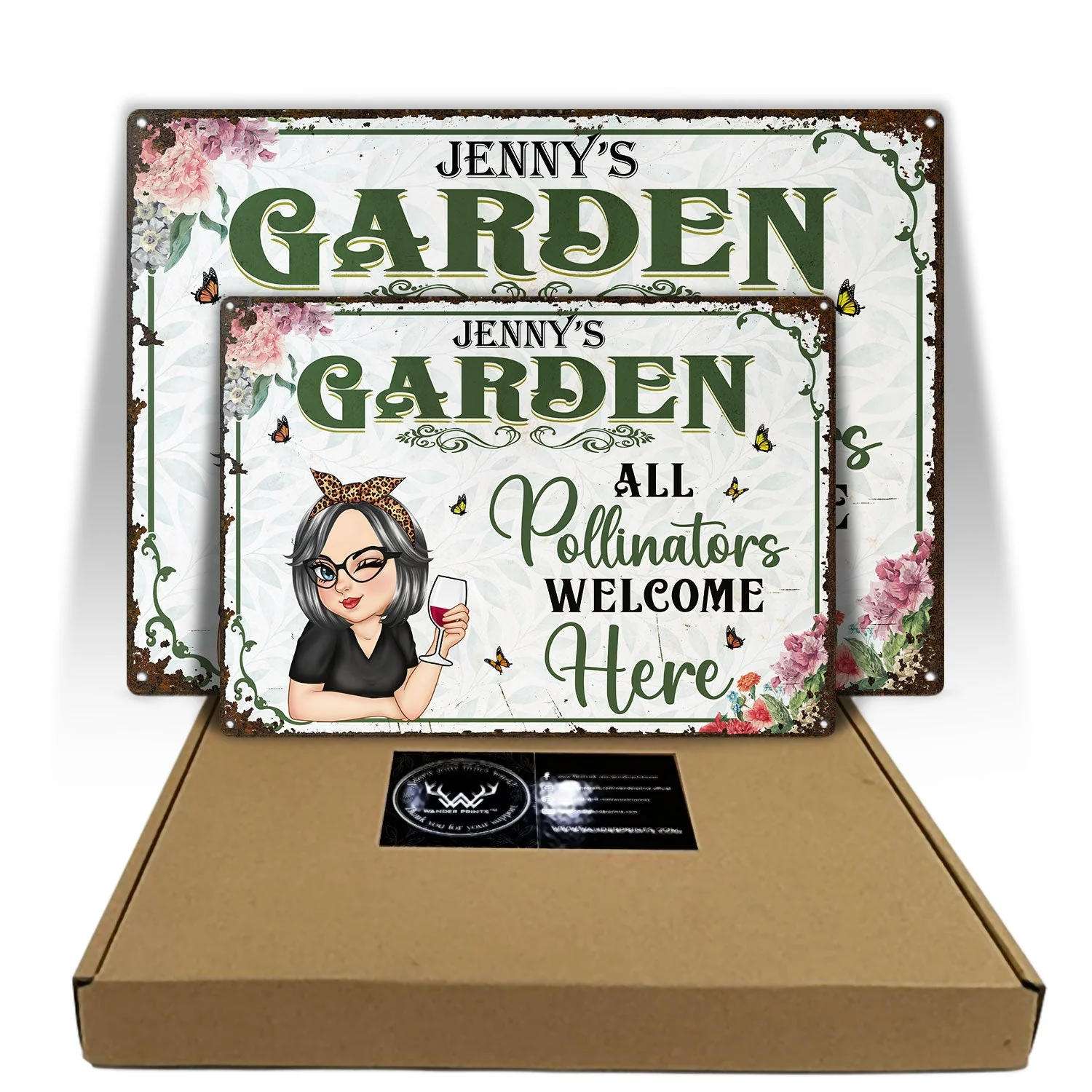 And Into The Garden I Go - Backyard Sign, Gift For Gardening Lovers, Gardeners - Personalized Classic Metal Signs - Image 5