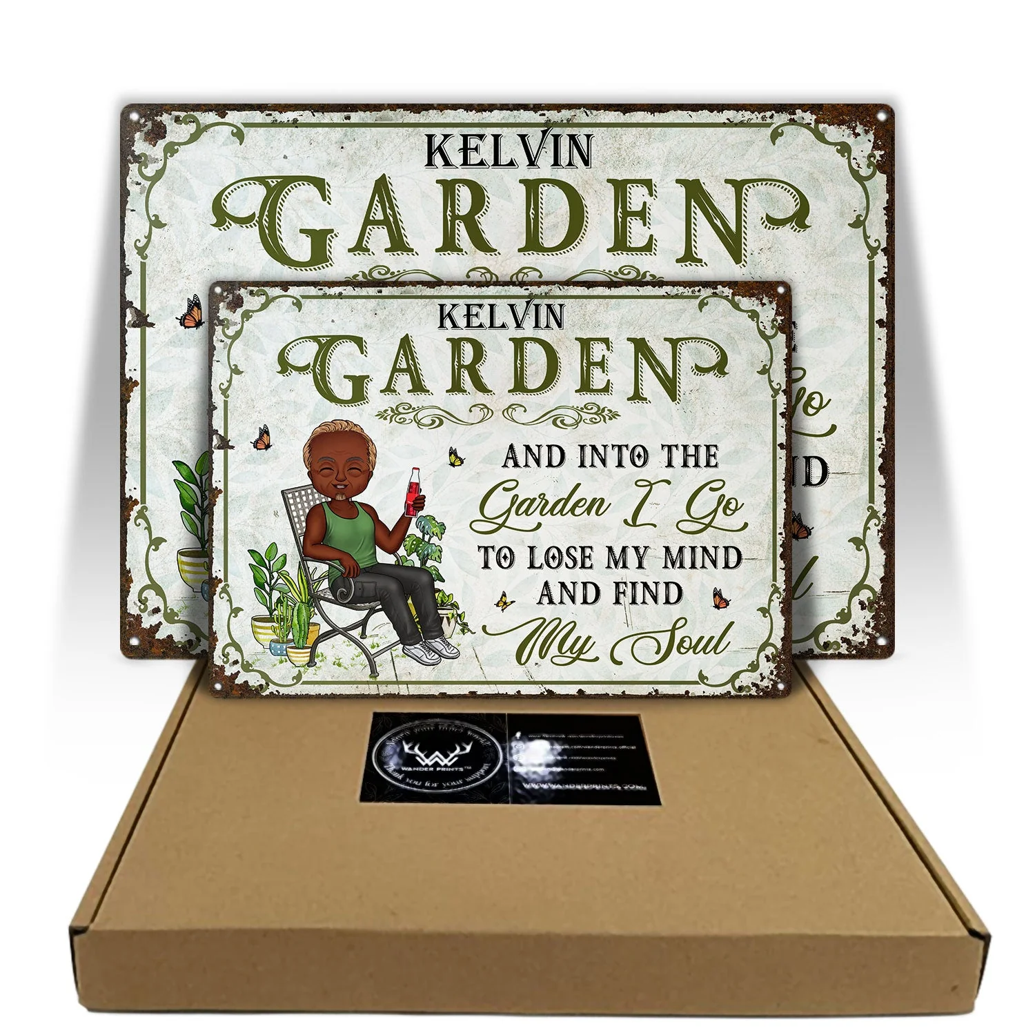 And Into The Garden I Go Gardening - Garden Sign - Personalized Custom Classic Metal Signs - Image 5