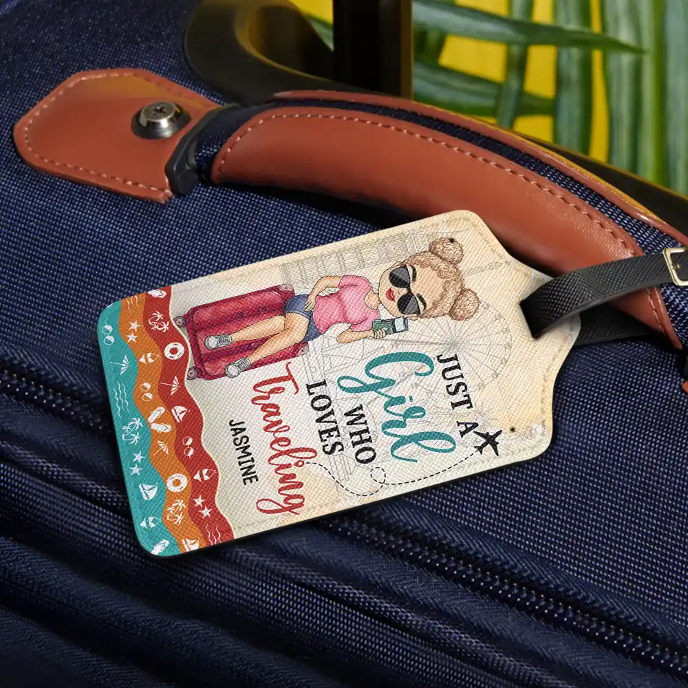And So The Adventure Begins - Personalized Luggage Tag - Image 2