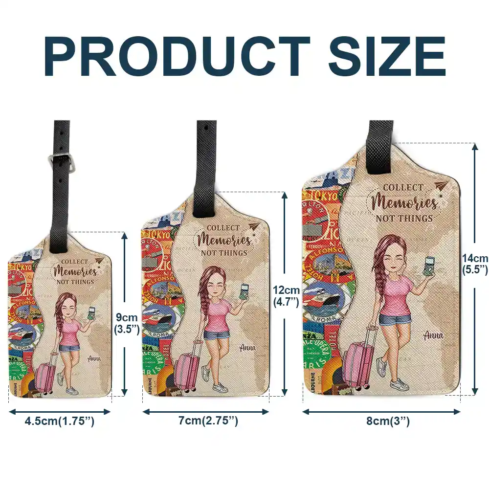 And So The Adventure Begins Travel Lover - Personalised Luggage Tag - Image 5