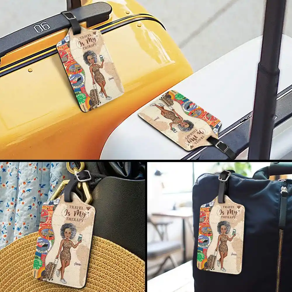 And So The Adventure Begins Travel Lover - Personalised Luggage Tag - Image 3