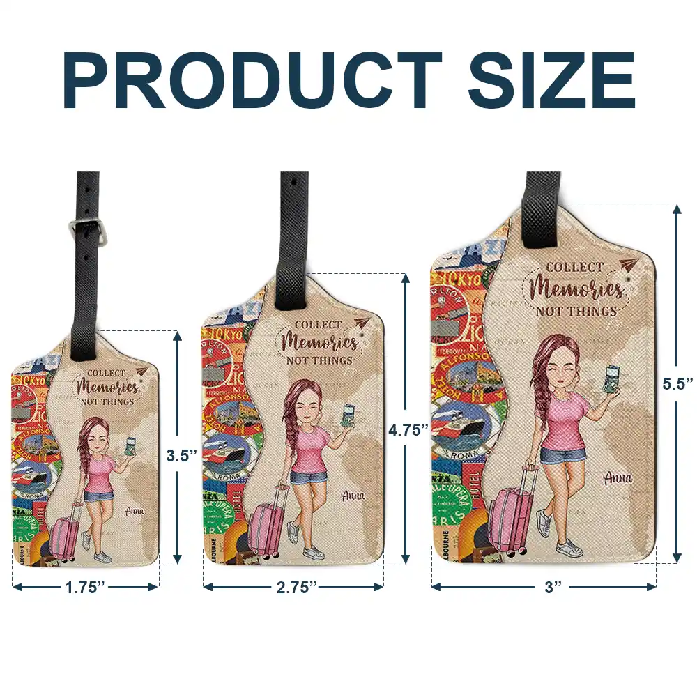 And So The Adventure Begins Travel Lover - Personalized Luggage Tag - Image 5