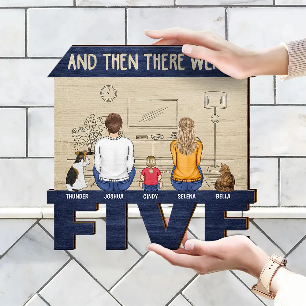 And Then There Were - Personalized Custom Shaped Wood Sign - Image 4