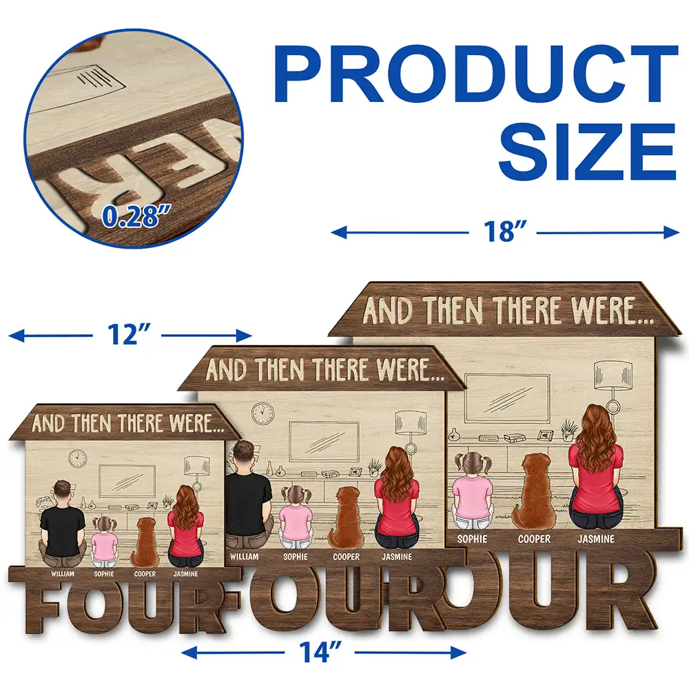 And Then There Were - Personalized Custom Shaped Wood Sign - Image 5