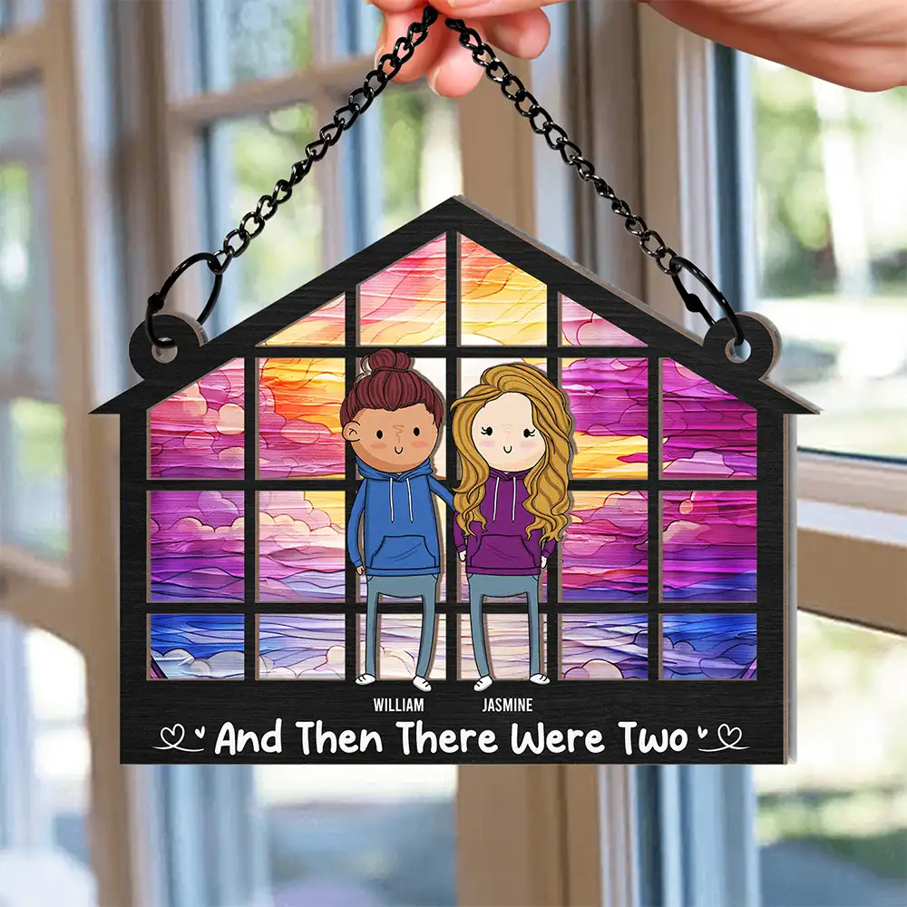 And Then There Were - Personalized Window Hanging Suncatcher Ornament - Image 2