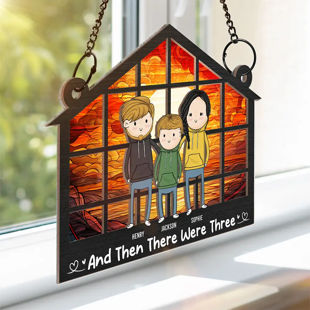 And Then There Were - Personalized Window Hanging Suncatcher Ornament - Image 3