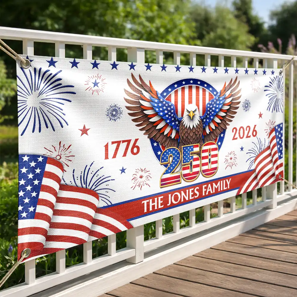 Anniversary America 250th - Personalized Horizontal Banner - Image 3