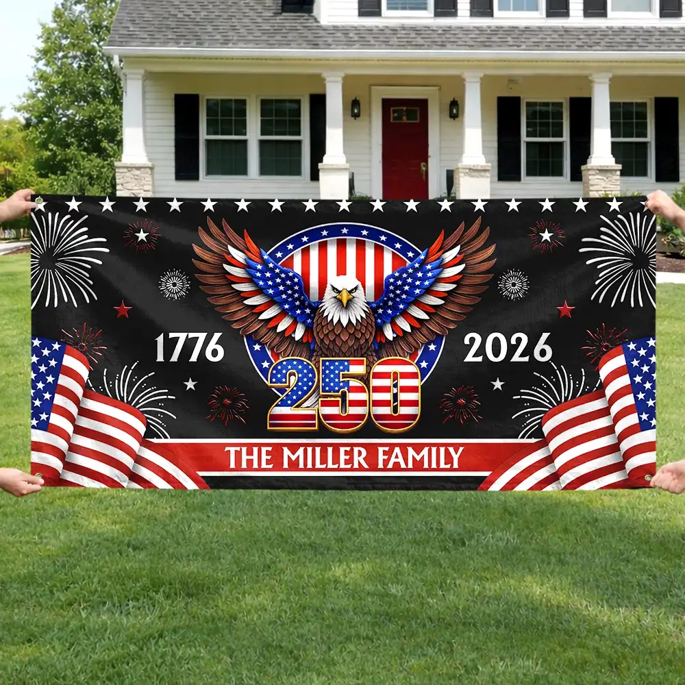 Anniversary America 250th - Personalized Horizontal Banner - Image 4