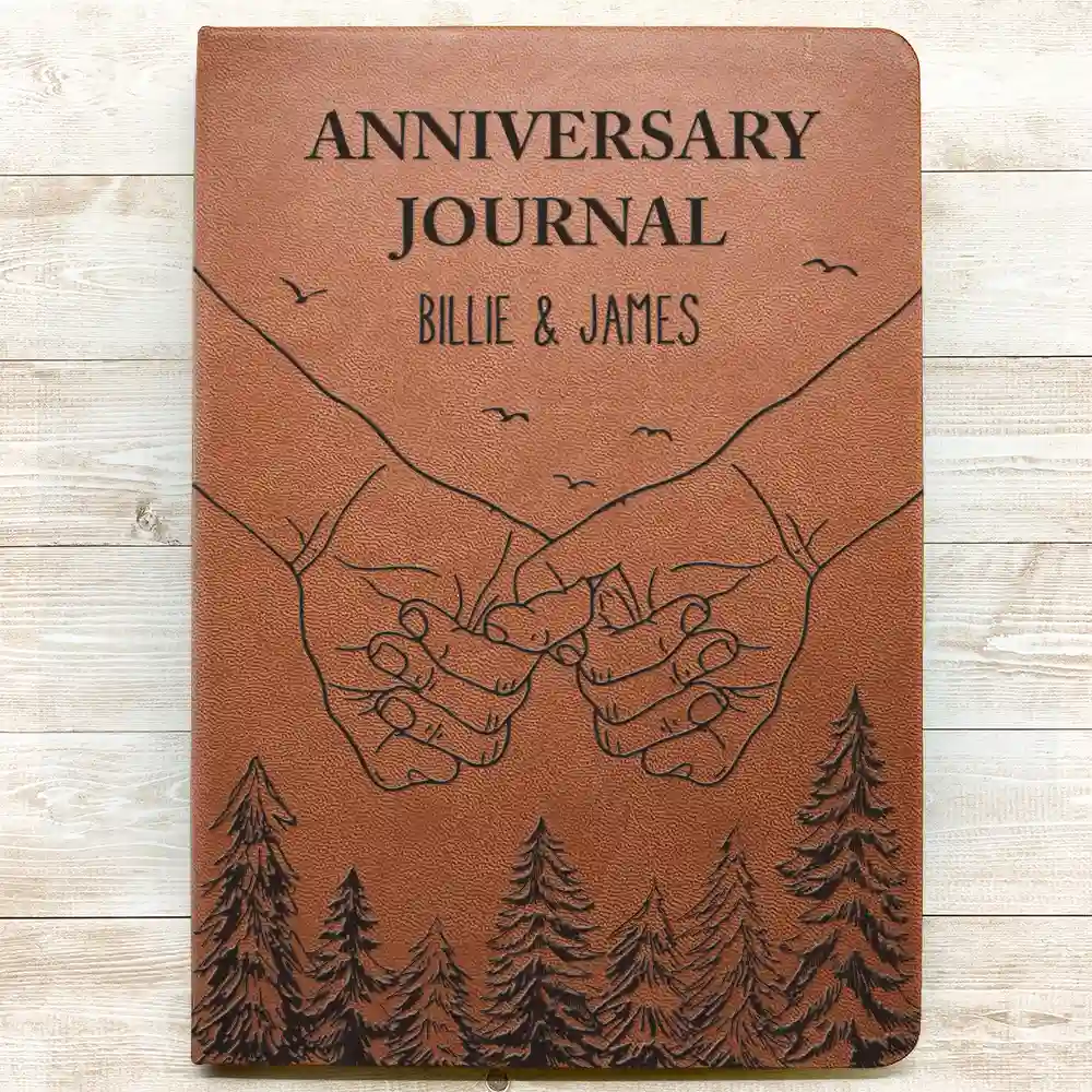 Anniversary Journal - Personalized Leather Journal - Image 3