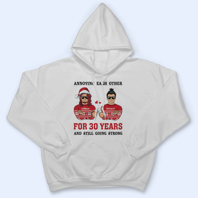 Annoying Each Other - Christmas Gift For Married Couples - Personalized Custom Sweatshirt - Image 5