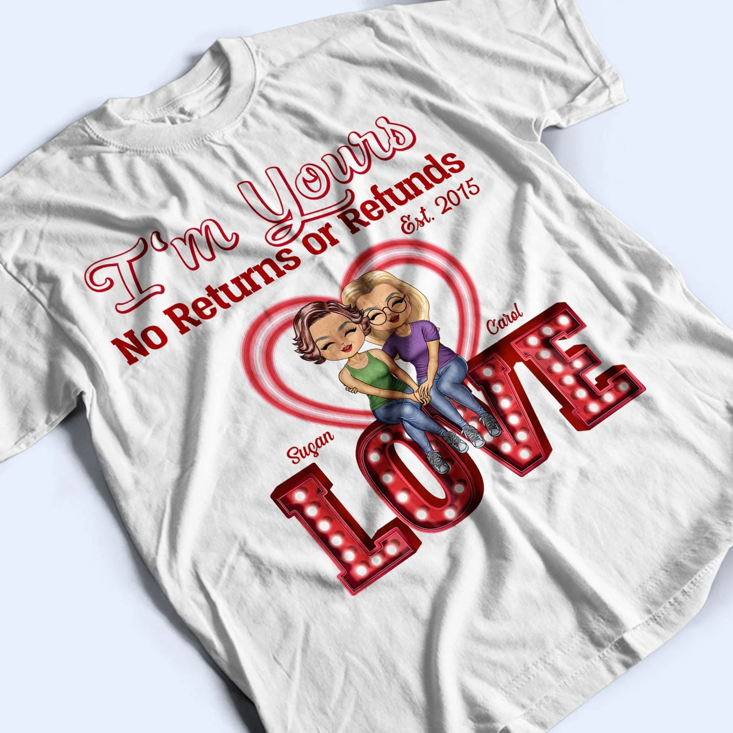 Annoying Each Other For Years And Still Going Strong - Anniversary, Birthday Gift For Spouse, Lover, Husband, Wife, Boyfriend, Girlfriend, Couple - Personalized Custom T Shirt - Image 3
