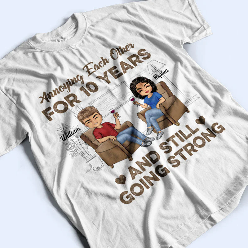 Annoying Each Other Husband Wife - Couple Gift - Personalized Custom T Shirt - Image 3