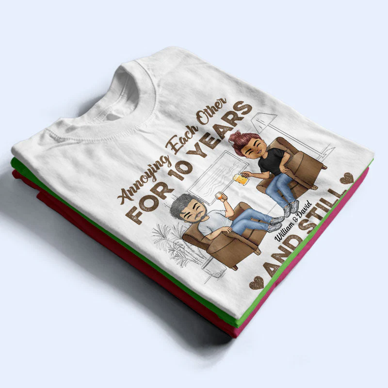 Annoying Each Other Husband Wife Pride - Couple Gift - Personalized Custom T Shirt - Image 2