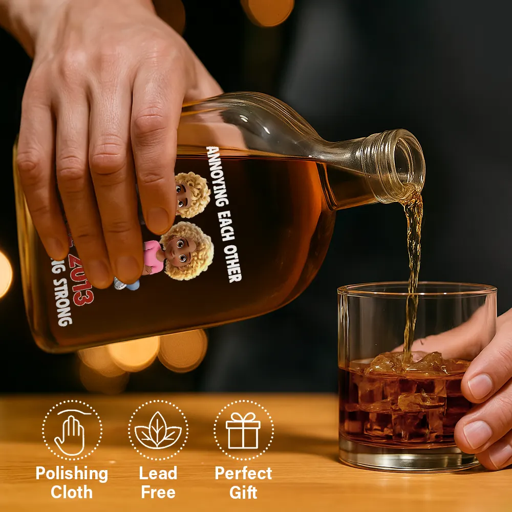Annoying Each Other Since Couple - Personalized Whiskey Bottle - Image 7